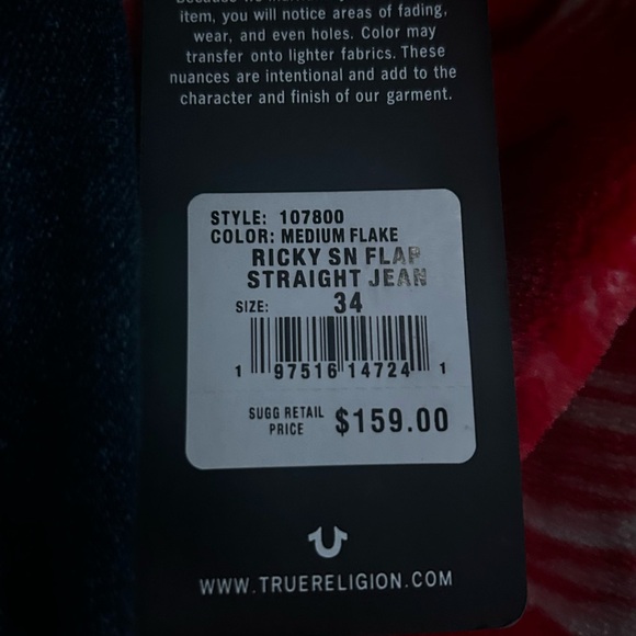 True Religion Ricky SN Straight Jeans - Picture 4 of 4